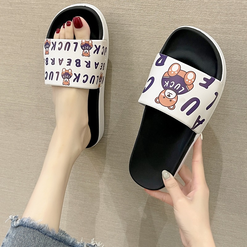网红时尚夏季新款ins潮可爱拖鞋