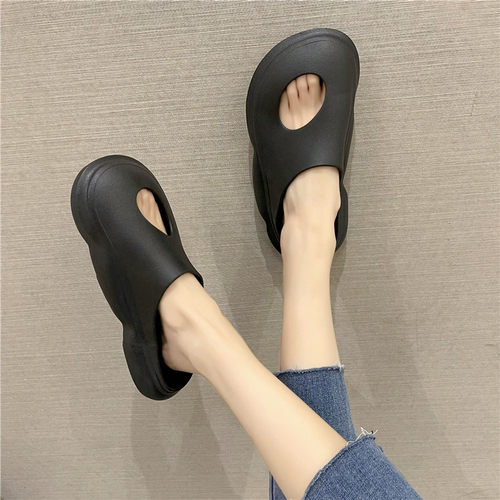 洞洞厚底包头沙滩凉拖鞋