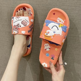 凉拖鞋女款外穿夏季室内家居浴室洗澡软底防滑可爱踩屎感拖鞋夏天