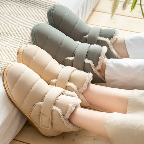 网红包跟新款ins风高帮棉拖鞋