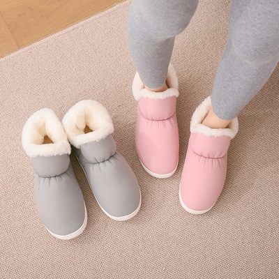 情侣家居厚底室内毛毛绒冬天拖鞋