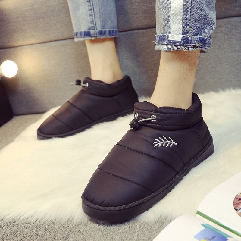 羽绒包跟加厚保暖防滑男士棉鞋