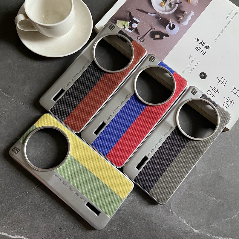 适用小米13ultra手机壳秒变相机款简约商务个性创意拼色钻石纹男女防摔保护套潮