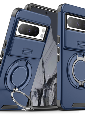 适用谷歌Pixel 10/9pro XL手机壳简约商务个性创意军工推窗指环扣防摔男女款8A/7保护套9A潮