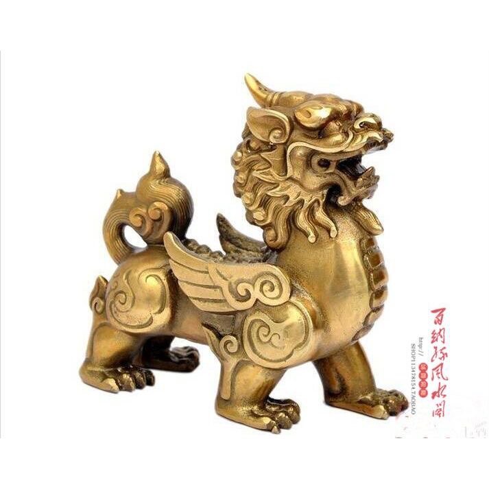 纯铜貔貅一对摆件 雌雄貔貅 吉祥物