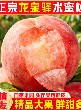 正宗四川成都龙泉驿水蜜桃现摘新鲜整箱5斤白凤桃子当季水果超甜