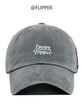 韩国FLIPPER棒球帽2025秋新款时尚个性刺绣鸭舌帽大头帽子大码