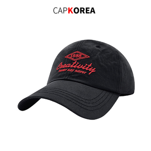 韩国棒球帽鸭舌帽代购帽子2025春夏新款软顶尼龙滑料不掉色显脸小