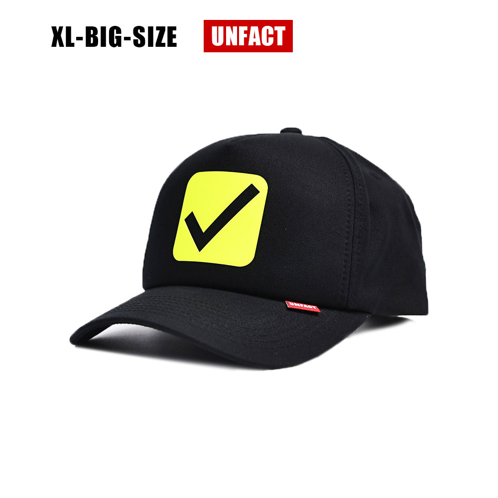 UNFACT韩国棒球帽代购2026新款时尚字母鸭舌帽大头帽子大码潮帽