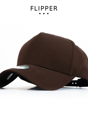 FLIPPER卡车帽货车帽代购韩国大码高顶深顶有型鸭舌帽纯色棒球帽