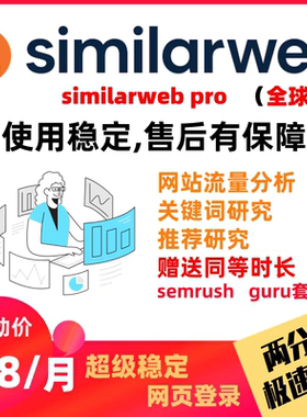 SimilarWeb 网页关键词竞争对手分析工具（全球版399美元版本）
