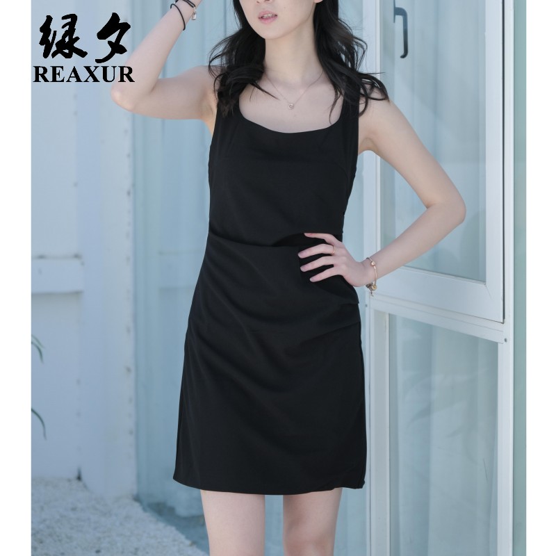 绿夕小个子连衣裙吊带裙子夏天女装2025新款法式收腰显瘦背心裙潮