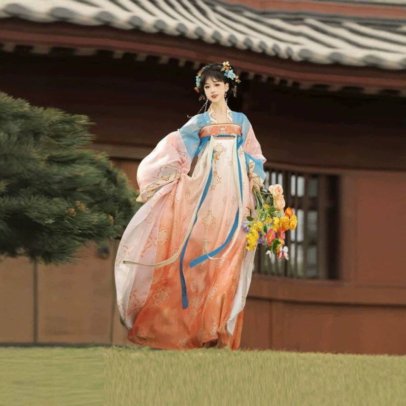 花朝记原创汉服【挽华裳】唐制亮