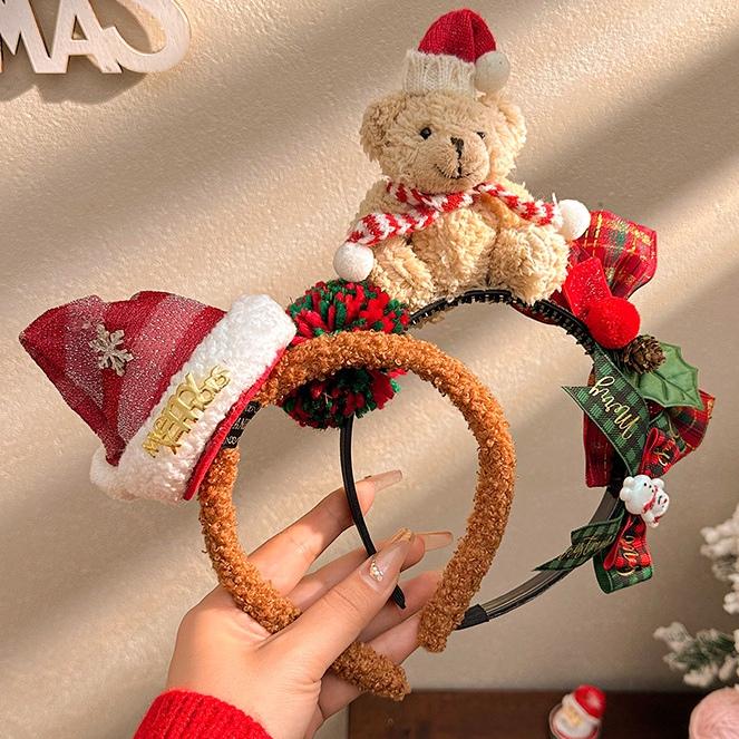 圣诞节头饰可爱圣诞帽发箍