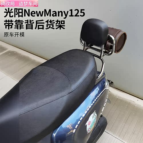 光阳NewMany125靠背尾架无损