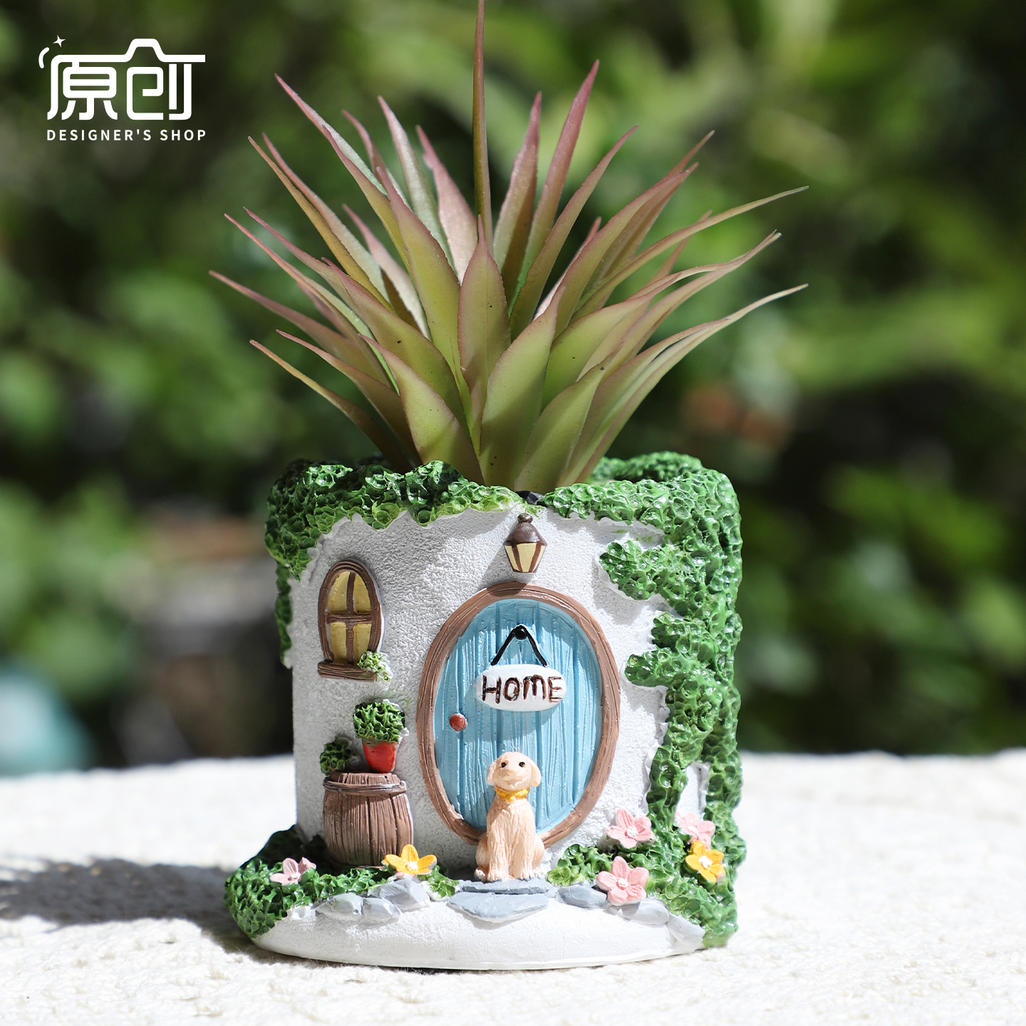 温馨小屋多肉花盆可爱高颜值创意造型阳台花园盆栽装饰摆件小花盆