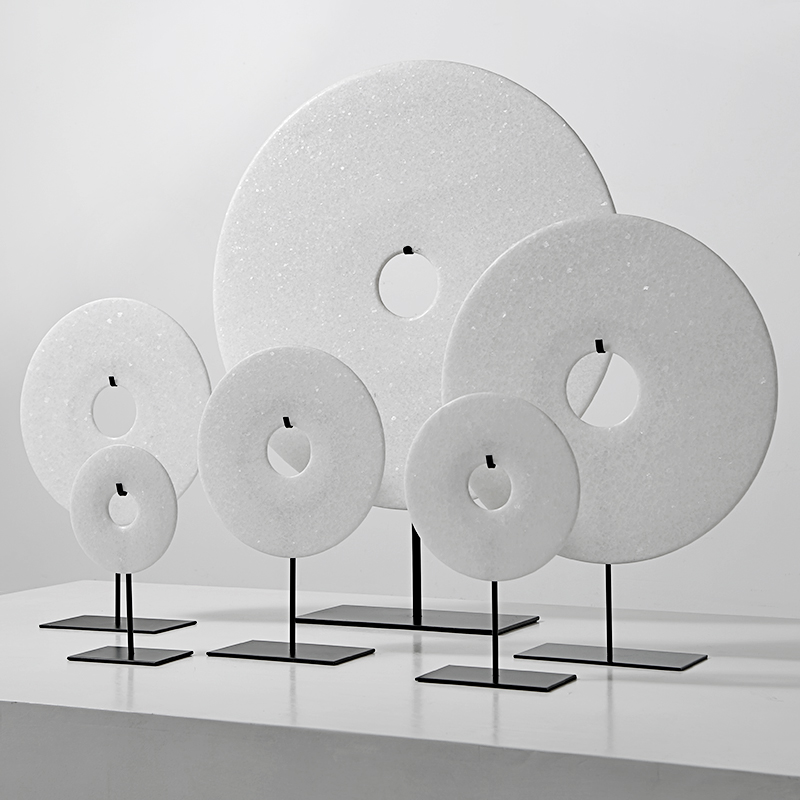 天然家居摆设软装配饰石材新中式