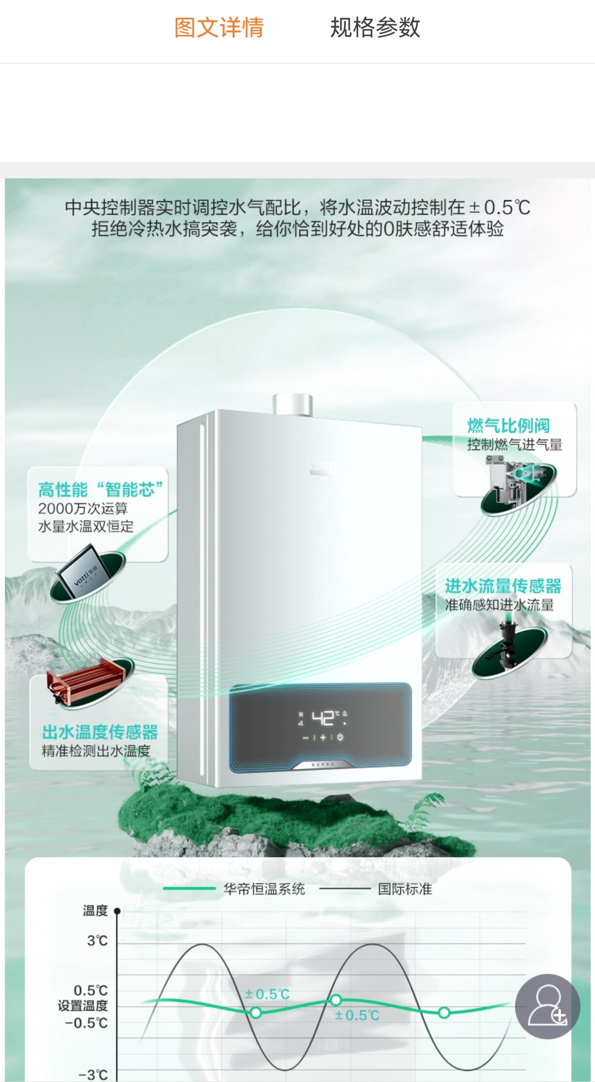 燃气热水器13升华帝JSQ24-SS14-13恒温集成聚能舱 防腐耐用