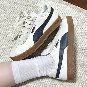 PUMA Club 舒适百搭 耐磨 低帮 板鞋德训鞋 男女同款 米灰 401515