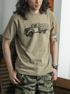 衫 NON 圆领重磅男女短袖 复古手绘老卡车嬉皮露营T恤 TEE STOCK美式