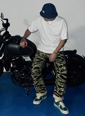 新品NON STOCK越战虎纹Camo迷彩TCU热带战斗多口袋工装M51长裤