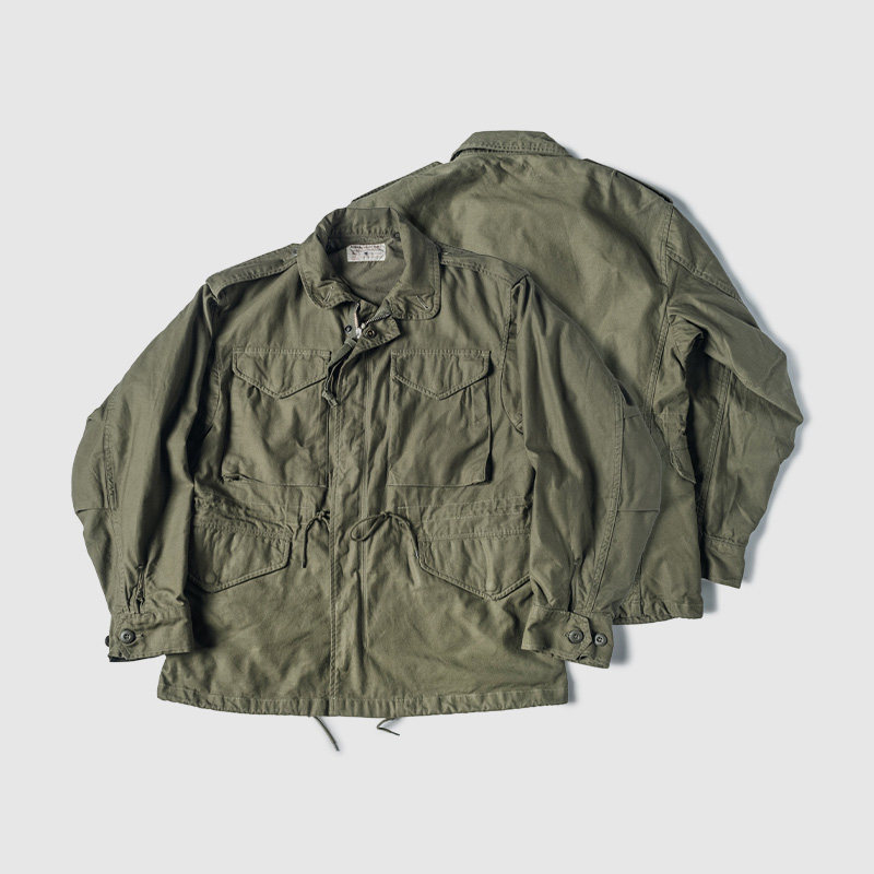 NON STCOK军事复古M-65野战夹克阿美咔叽秋冬M51华莎作战工装外套