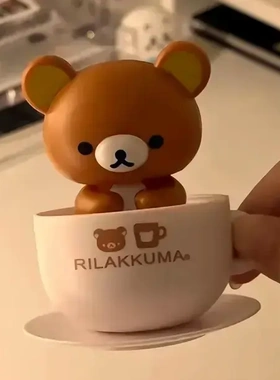 【现货】轻松熊点头摆件全自动太阳能可爱礼品桌面摆件精致生日礼