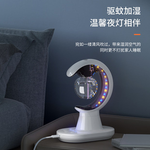 智能驱蚊器加湿灯光三合一宿舍家用卧室电子驱蚊神器插电办公桌面