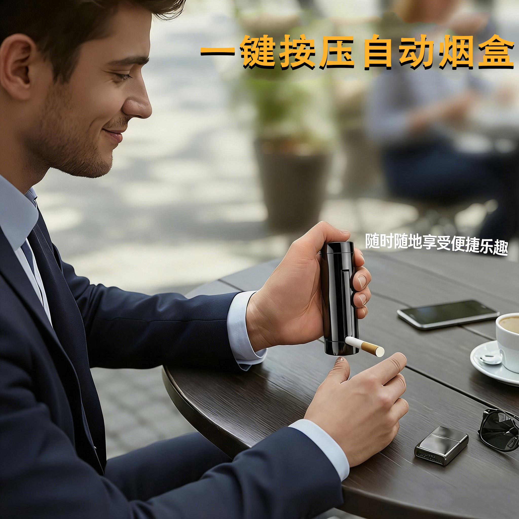 自动弹烟收纳盒新款粗支烟盒创意一体烟盒炫酷随身携带一按取烟,ZIPPO/瑞士军刀/眼镜,烟盒,淘宝优惠券,粉丝福利购,淘宝优惠卷