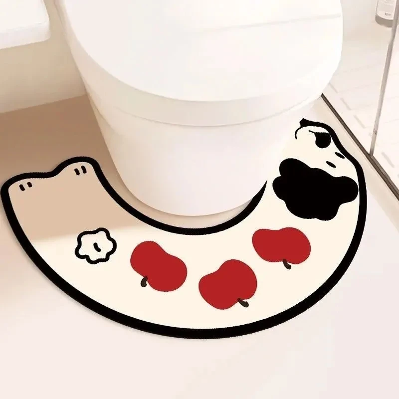 卫生间马桶地垫u型厕所吸水脚垫