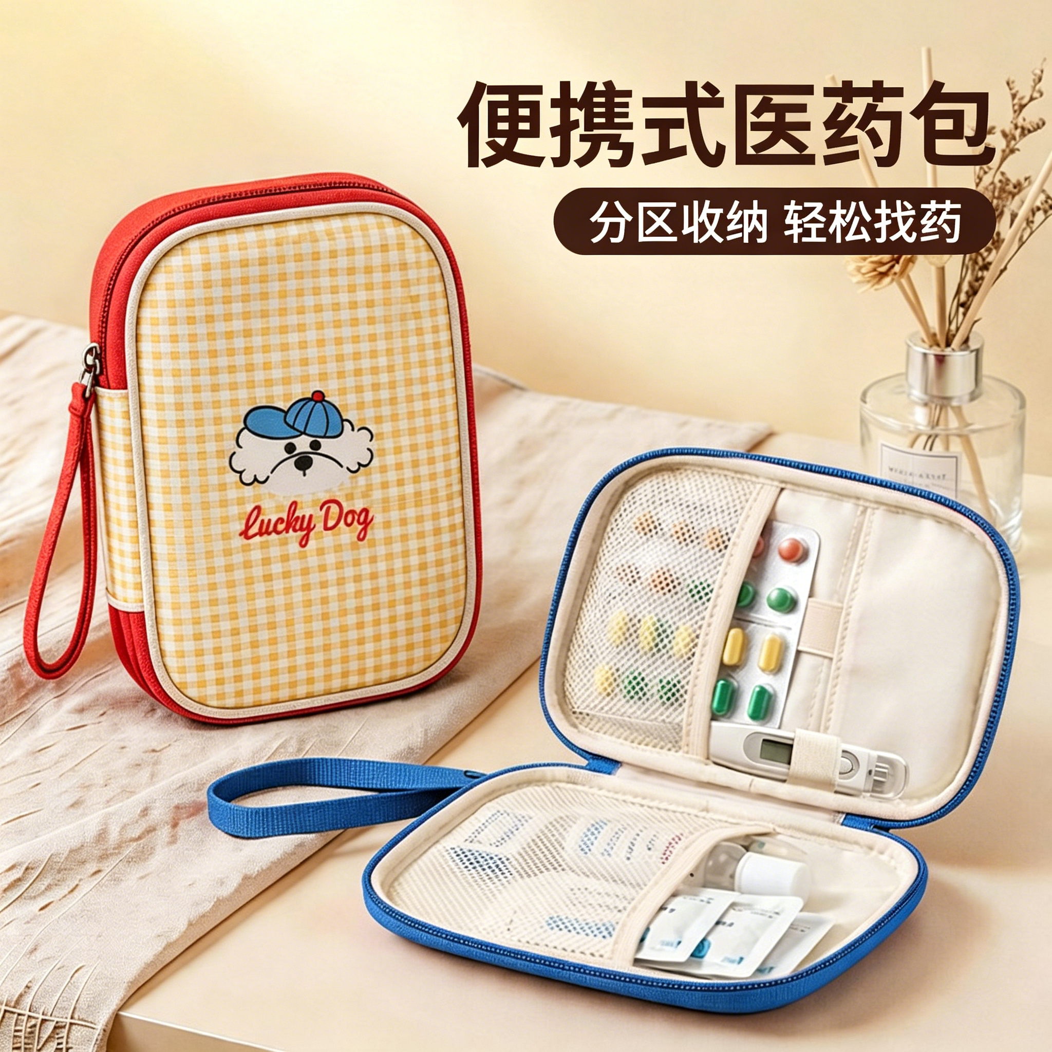便携医药包旅行出差户外家用常备药医疗急救包学生宿舍药品收纳包