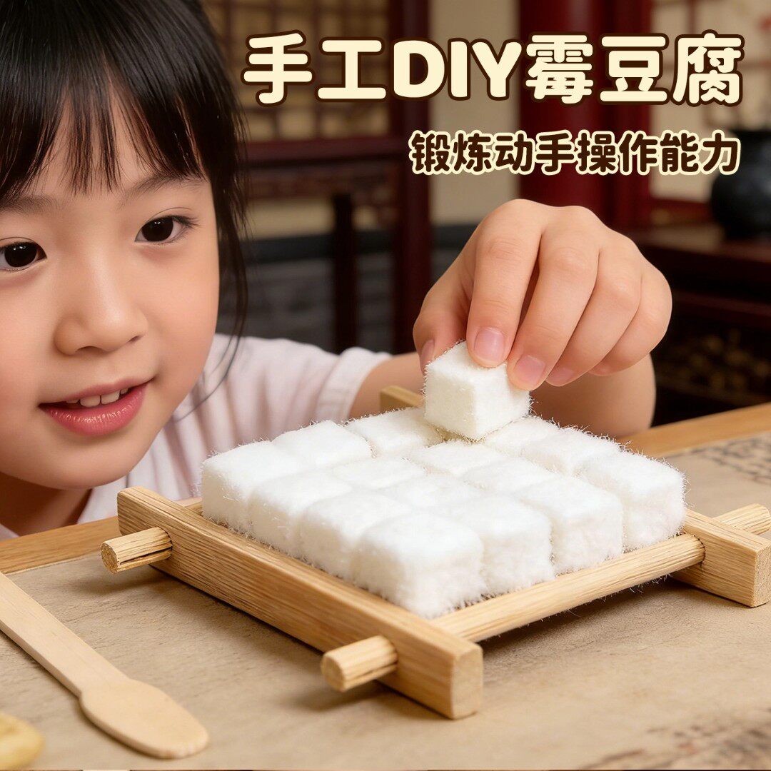霉豆腐手工diy材料包装提升专注力益智玩具儿童互动创意设计玩具