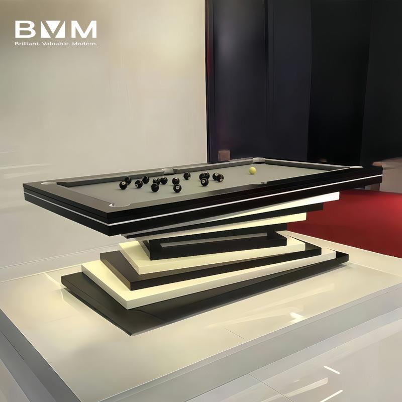 维米尔台球桌标准成人家用桌球台美式九球黑八花式标准型