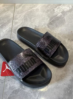 Puma/彪马 Leadcat Glitz 女子一字拖时尚运动休闲拖鞋 367211-01