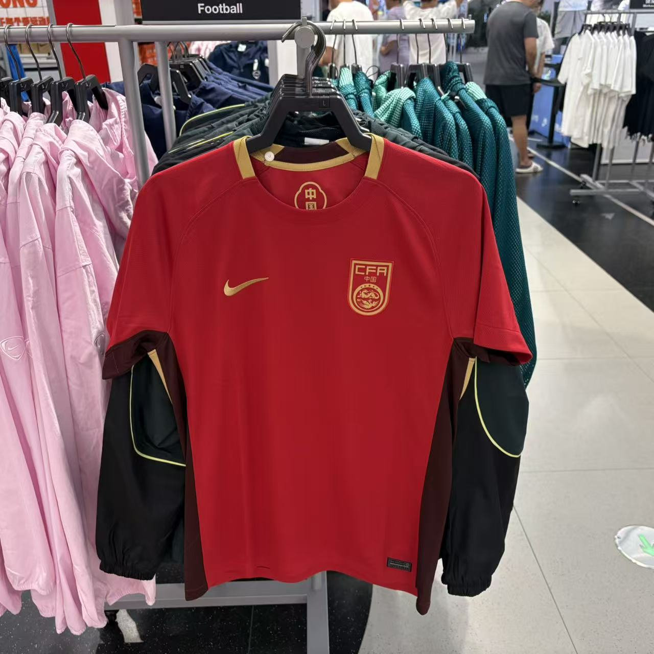 刺客体育 耐克 Dri-Fit 中国国家队 男子速干足球短袖 FZ9018-687