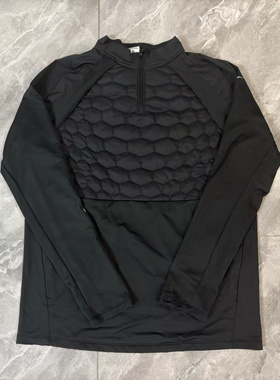 Nike THERMA-FIT 男子加绒半拉链足球运动训练长袖 FZ0567-010