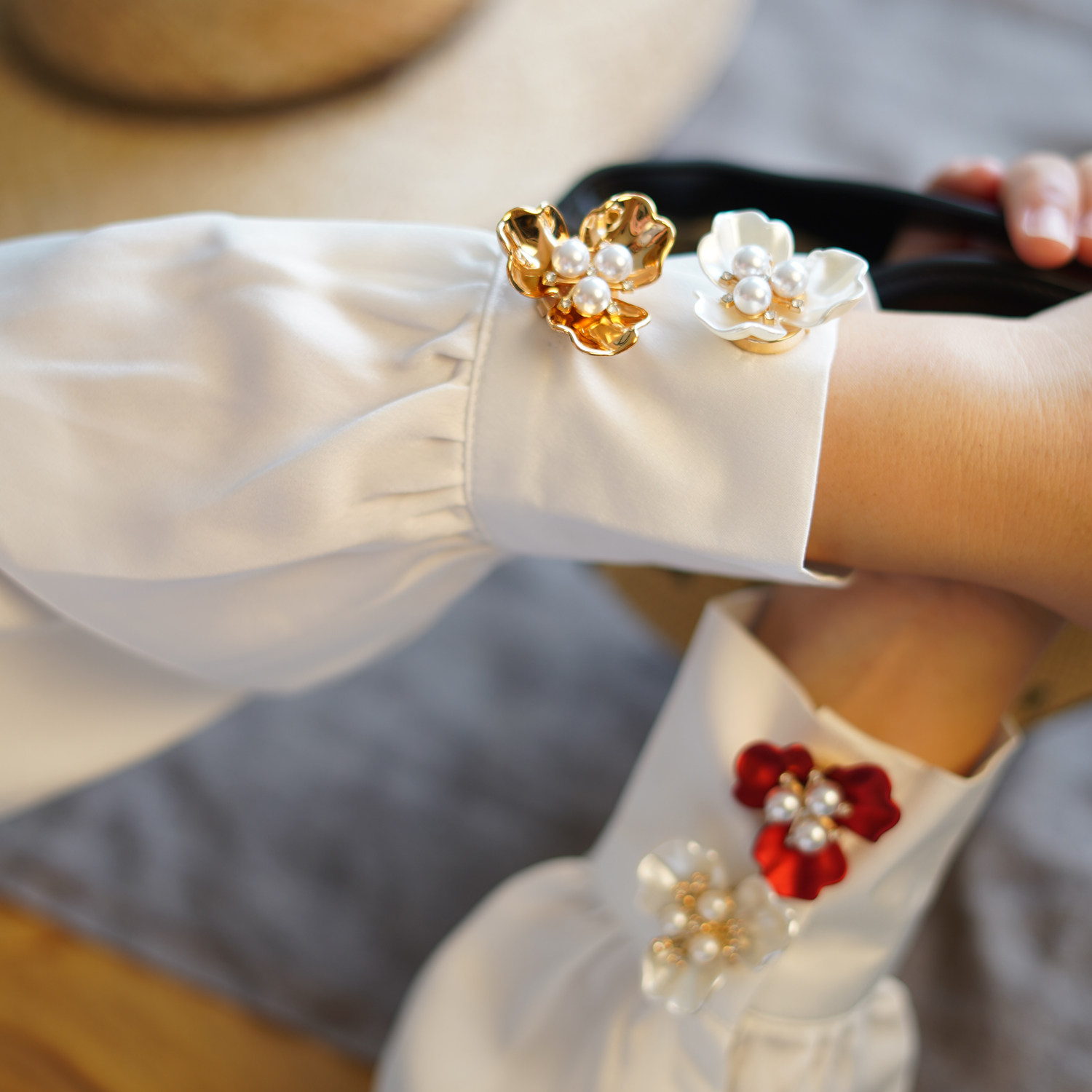 衬衫扣时尚纽扣盖子水钻袖扣乌龟扣套扣夹扣饰品配饰领口扣