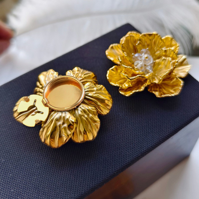 复古高ji感金色花朵衬衣领口扣套可拆卸衬衫纽扣盖袖扣盖套乌龟扣