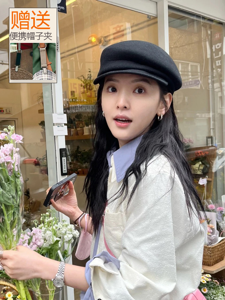 报童帽逛街INS风女士秋冬