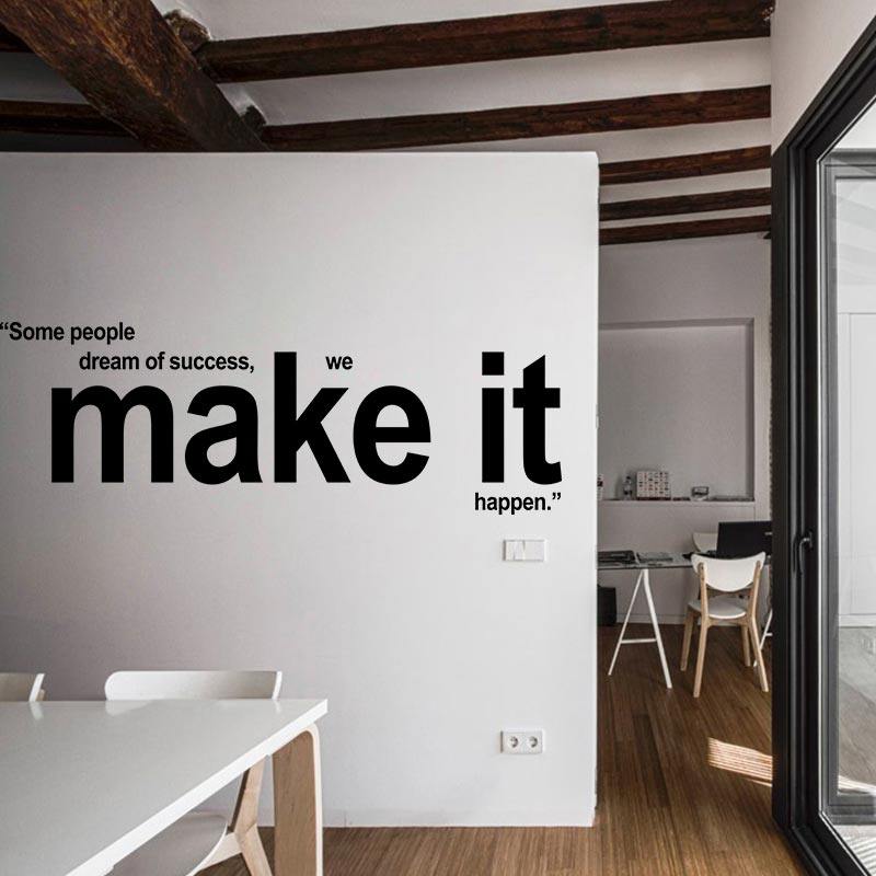 makeit励志墙贴英文字