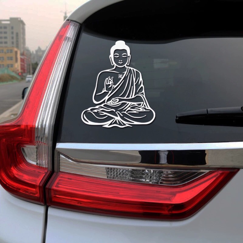 汽车后窗玻璃贴纸如来佛