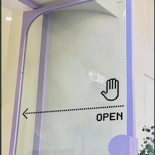 open打开简约高级感玻璃
