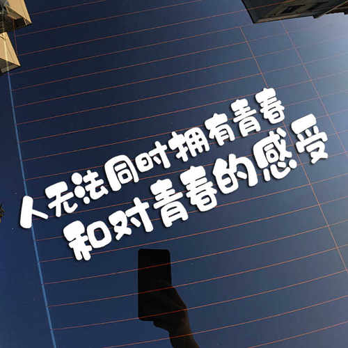 对青春的感受改装饰反光