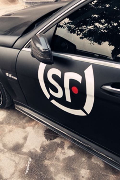 顺丰快递logo反光防水防晒汽车装饰贴速运车贴纸车身贴刮痕贴包邮