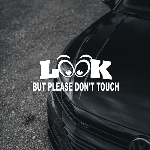 JDM不要摸装饰贴LOOK三角