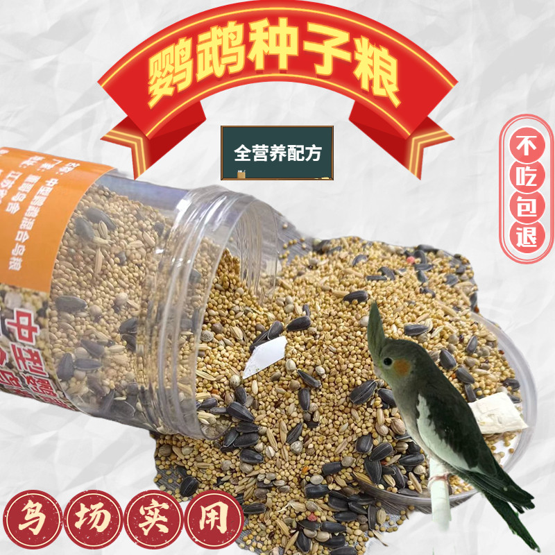 小瓜子麻子玄凤专用混合鸟粮补钙