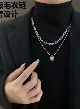 超值毛衣链女ins潮小众轻奢高级设计感项链百搭长款卫衣链