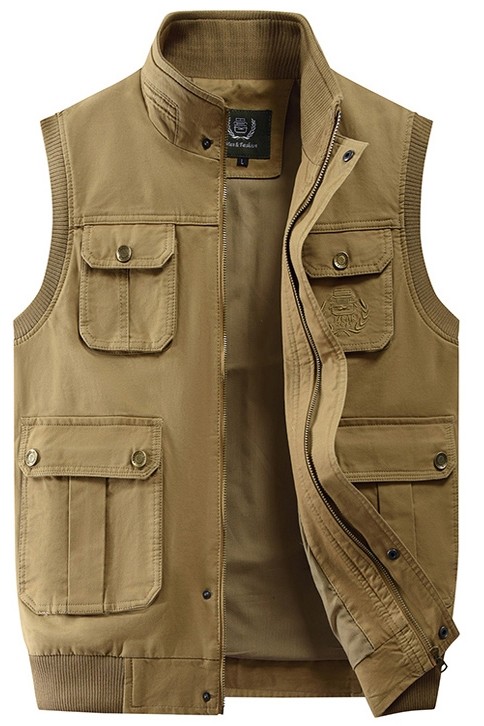 见展车休闲马甲户外多口袋马甲