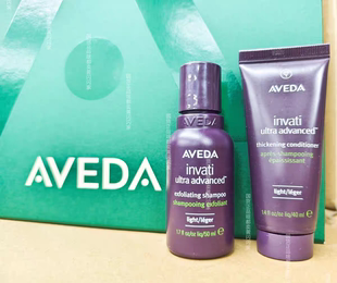 新款Aveda艾梵达丰盈强韧头皮焕活洗发水50ml+护发素40ml套装蓬松