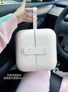 莱珀妮联盟款AMIRO觅光包包镜化妆镜带灯手提化妆包便携梳妆镜子